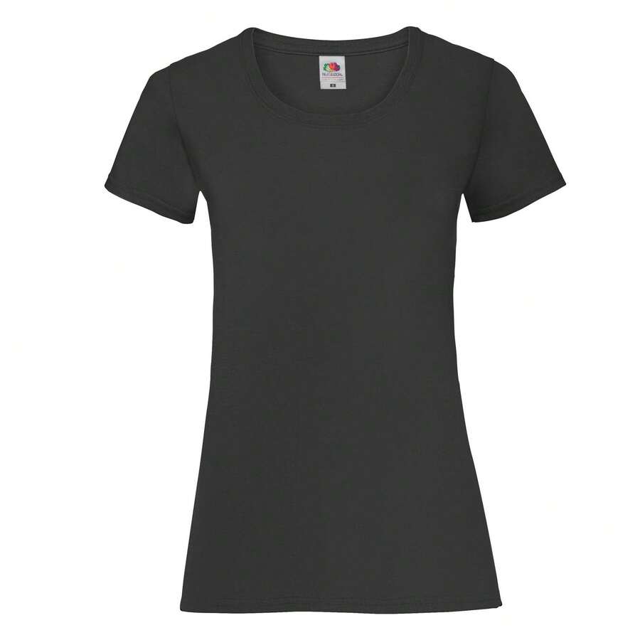 Fruit Of The Loom Womens/Ladies Lady Fit T-Shirt - Black - View 1