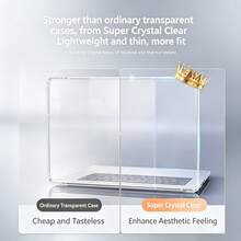 Compatible With Apple Transparent Protective Case, High Transparency Anti-Yellowing Ultra-Thin Bare-Hand Feel, Large Bottom Opening For Heat Dissipation, Scratch-Resistant And Shockproof Computer Shell - View 8