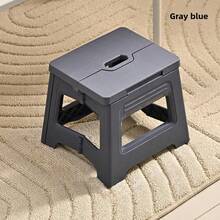 1pc Foldable Stool - Lightweight & Sturdy Plastic Adjustable Step Stool With Non-Slip Base, Suitable For Kitchen, Bathroom, Bedroom, Outdoor, Fishing, Camping, Balcony, Garage, Emergency Guest Seating, Pet Grooming - Multicolor - View 14