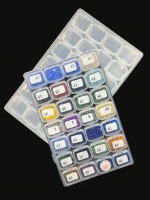 28-Grid Diamond Painting Storage Box, Transparent Rhinestone Storage Box, Small Beads/Diamond Painting Diamond Sorting Box, Diamond Storage Box Tool, Diamond Painting Storage Box - Sets - View 4