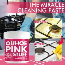 Gentle Multi-Purpose Cleaning Paste, Removes Heavy Kitchen Grease, Universal Pink Bucket Cleaning Powder - Solid State - View 2