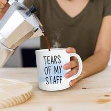 Funny Gifts - Tazas de caf, regalos del jefe del da de los jefes, regalos del personal, taza de t, regalos para jefes, mujeres y hombres, taza de lgrimas de mi personal, taza de caf - Color-09 - Ver 6