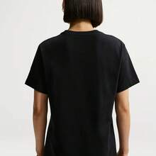 Nike Women's AS W NSW CLASSIC SS Sports Casual Short Sleeve T-Shirt - Black - View 3