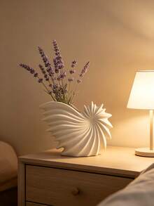 Sculptural Leaf-Shaped Vase With Sunflower, Modern Minimalist Home Decor Ornament, Suitable For Living Room Tabletop, Bedroom Shelf, Office Desk, Aesthetic Centerpiece, Perfect For Housewarming And Gift Giving, Unique Artistic Flower Vessel - A - View 9