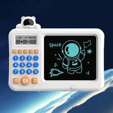 Early Childhood Education Learning Machine, LCD Screen, Oral Arithmetic Calculator, Eye Protection, Cartoon Design, Multifunctional Intelligent Oral Calculator - White - View 2