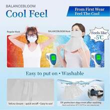 New UV Protection Full Face Sun Mask, Women's Summer Sun Protection Mask, Integrated Eye And Neck Sun Protection UV Protection Ice Silk Breathable Mask - Sunscreen Face Mask - View 4