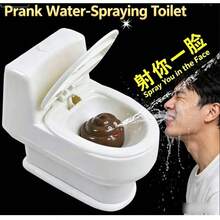 噴水迷你馬桶，逼真馬桶+噴糞設計，辦公室/派對惡搞必備！逼真噴糞馬桶愚人節惡搞玩具，新奇噴水馬桶，夏季玩水/創意惡搞玩具 | 惡搞禮物推薦 | 噴水迷你馬桶，送男友/閨蜜的完美禮物，保證讓他們笑到肚子痛！最棒的送禮選擇 - 彩色 - 查看 3
