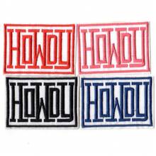 4 pièces Patchs brodés de style cowboy occidental à thermocoller ou à coudre - Accessoires de mode DIY pour vêtements, chapeaux, sacs - Version repassage - Voir 13