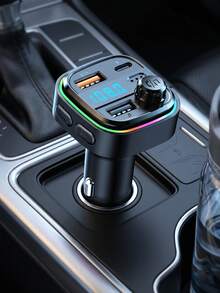 Reproductor MP3 para coche con adaptador de carga rápida dual USB, transmisor FM, compatible con Bluetooth 5.0, puerto USB, juego de cargador para coche, adecuado para desplazamientos diarios y viajes de larga distancia - Reproductor de MP3 para coche con cargador - Ver 10