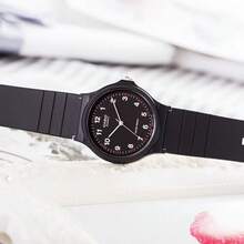 Casio MQ-24-1BLDF 全黑樹脂極簡石英手錶 大數字錶盤 30M防水 超薄休閒學生日常腕錶 - 均碼 - 查看 3