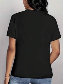 Women T-Shirts - Black - View 4
