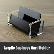 Desktop Minimalist Elegant Acrylic Business Card Holder, Suitable For Home, School, Office And Other Scenes, Can Be Used As Graduation And Back To School Season Gift - Single Piece - View 4