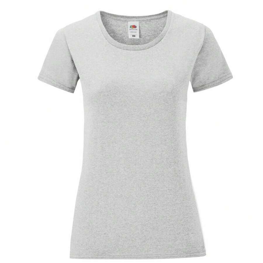 Fruit Of The Loom Womens/Ladies Iconic 150 T-Shirt - 石楠灰 - 查看 1