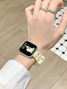 Huastonband 1件編織彈性尼龍透氣舒適運動手錶錶帶，女款，適用於Apple Watch 38/40/41mm、42/44/45/46/49mm，適合 Ultra 3/2/1/SE/S11/S10/S9/S8/S7/S6/S5/S4/S3/S2/S1，適合戶外運動、健身、年輕時尚男女，夏季海灘配件，節日禮物 - 彩色 - 查看 10