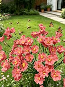 3 piezas/Set Flores de cerámica hechas a mano, artesanales, resistentes al frío y a la decoloración, perfectas para la decoración del hogar, adecuadas para uso interior y exterior, también un excelente regalo festivo - A - Ver 1