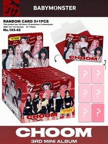 限量版 BAMONSTER-CHOOM 第3張迷你專輯官方小卡套組，K-Pop 女團專輯收藏卡，Ahyeon/Ruka/Pharita/Rora/Asa/Chiquita 粉絲收藏周邊禮物 - 彩色 - 查看 2