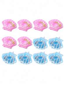 1/2/5/12pcs Glitter Shell Inflatable Drink Holder/Float, Inflatable Drink Holder, Glitter Shell Inflatable Drink Holder, Reusable Glitter Shell Inflatable Drink Holder Float, Suitable For Pool Parties, Summer Garden And Swimming Activities, Spa, Fashionable Colorful Spherical Home Party Decor, Summer Travel Essential - A - View 20