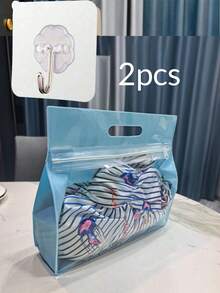 乾濕分離泳衣袋 - 塑膠拉鍊泳衣收納袋，適用於泳衣、衣物、戶外運動，夏秋必備收納袋，旅行必備，便攜長方形設計適用於海灘、游泳池、健身房和度假 - 彩色 - 查看 16