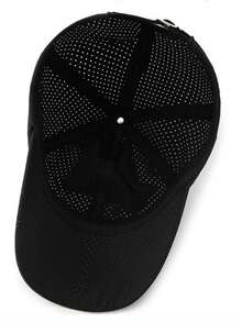 [1pc] Men's Breathable Mesh Quick-Dry Baseball Cap, Large Sun Protection Hat, Outdoor Fishing Sports Sun Hat, Father's Day Gift - Multicolor - View 3