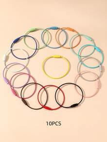 5/10/15/Jewelry Making Clasps & Hooks - Colored Steel Wire Rings - View 7