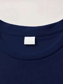 Boys' Crew Neck T-Shirt, Modern Design With Football Heart And ECG Line - Casual Sportswear, Suitable For Children Ages 5-13, Perfect For Holidays - 灰色 - 查看 3