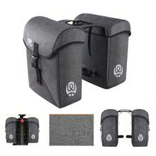Fahrradtasche Doppeltasche, 35L Großes Volumen – Für Gepäckträger Von E-Bike, MTB & Rennrad, Dreidimensionale Panniertasche Für Pendler & Touren, Ideal Für Einkauf, Camping & Alltag - A - Übersicht 7