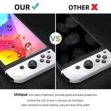 2片裝 9H 硬度鋼化玻璃螢幕保護貼，適用於 NS2 Switch 2，HD 高清防刮無氣泡防指紋遊戲主機螢幕膜，超高透光率 Switch 2 螢幕保護蓋遊戲配件 - 查看 6