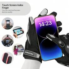 1 Pc Summer Motorcycle Glove Full Finger Gloves Motorcycle Riding Gloves Outdoor Sports Gloves Anti Fall And Off-Road Riding Equipment Unisex Rider Gift - Multicolor - View 5