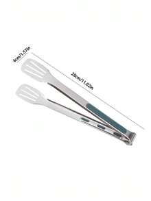 1pc Multifunctional Stainless Steel Kitchen Tongs, Premium Non-Slip Food Gripper Suitable For Grilling, Baking, Salads And Pasta. Easy To Clean Heat-Resistant Cooking Tool, Essential Kitchen Utensil For Home And Restaurant - A - View 9