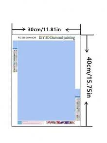 2pcs DIY Diamond Painting Sticker Embroidery Landscape Running Water Waves Home Decor Full Drill 30*40cm - Sets - View 5