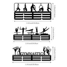 1PC Patterned Gymnastics Gold Silver Bronze Medal Display Rack, Metal Wall Decor Storage Rack, Suitable For Sports Awards, Weatherproof Display For Collectibles - Perfect For Sports Enthusiasts And Athletes - Indoor And Outdoor Display, Ideal Gift For Sports Fans And Champions - Black - View 8