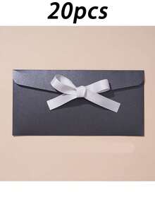 20pcs Colorful Envelopes, Creative Premium European Style Envelopes With Bow, Thickened Pearl Paper, Long Envelopes - Regular Model - View 18