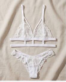 Women Sexy Lingerie Sets - Blanco - Ver 2