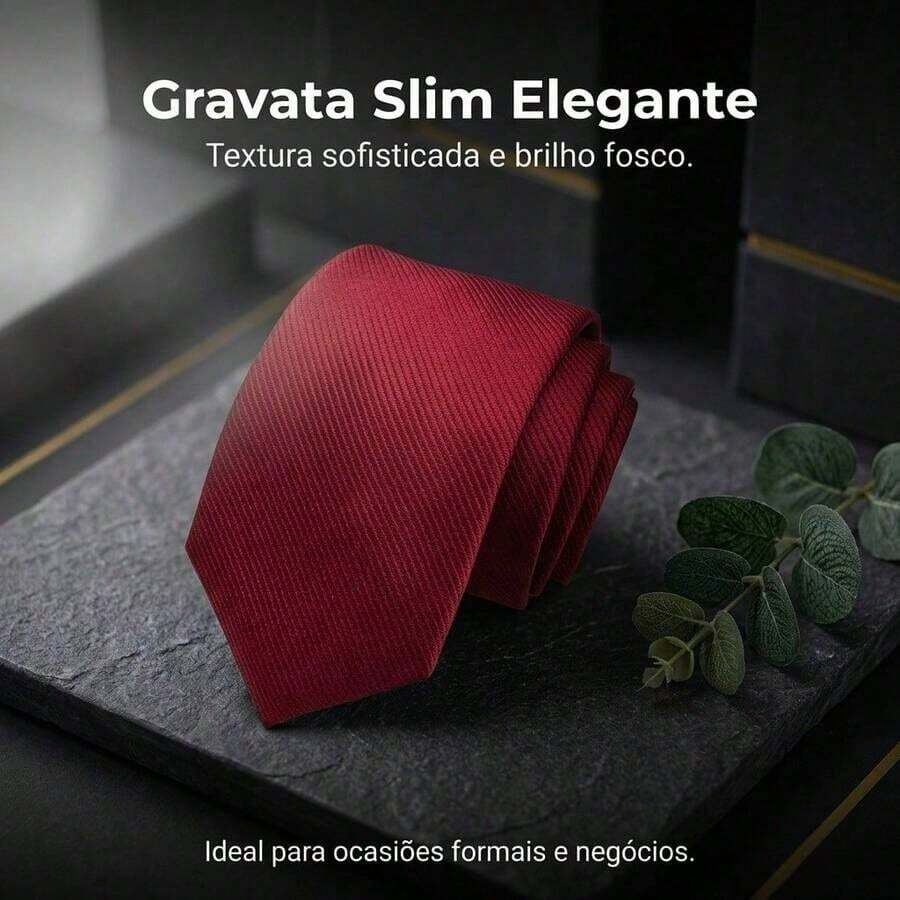 A Matte Twill Tie, A Versatile Tie Suitable For Work, Interviews, And Weddings. - 酒紅色 - 查看 1