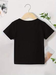 El fútbol es la vida misma. Camiseta casual de manga corta para niños. Camiseta básica de verano para niños. - Negro - Ver 4