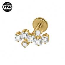 1 chiếc khuyên môi Snowflower G23 bằng titan nguyên chất 16G ren trong, đính đá CZ/Opal dáng marquise, khuyên tai helix, tragus, sụn, trang sức xỏ khuyên cơ thể - Như thể hiện trong hình ảnh - Xem 19