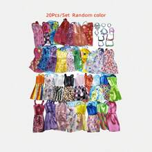 20pcs Girls Doll Holiday Gift Toy Accessories - Suitable For 30cm/11.5inch Dolls, Includes 10pcs Random Dresses, 6pcs Exquisite Necklaces, 4pcs Glasses - Suitable For 11.8inch Size Dolls! Can Be Used As Birthday Gifts, Home Decor. - Random Color Style - View 7