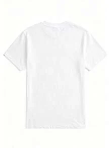 女款圓領寬鬆貝殼海星印花 MIAMI VIBES 圖案 T-shirt 夏季休閒海灘短袖上衣 - 白色 - 查看 5