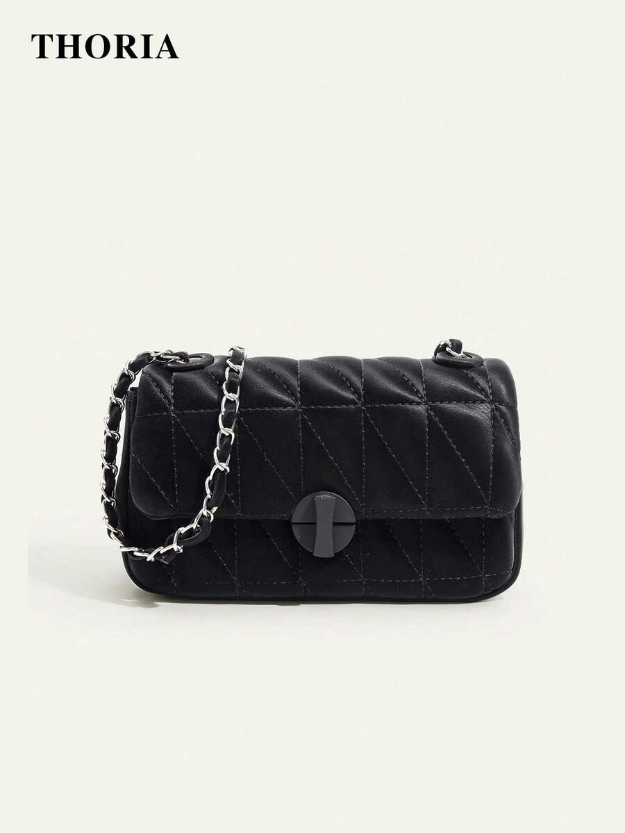 2026 New Green Diamond Quilted Chain Shoulder Bag, Mini Cute Crossbody Bag, Small Square Bag, Underarm Bag, Business Women Casual Fashion Commuter Bag, Suitable For Work, Shopping, Dating, Travel, Vacation, Students, Women Daily Use
