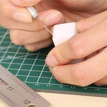 suli Non-Slip Craft Engraving Knife Set Metal Handle Sculpture Cutter With Spare Blades Practical Hand Tool For DIY Leather Paper - Multicolor - View 5