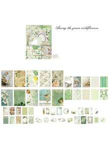 1 Set Lightweight Paper, 100 Sheets Per Bag, Country Post Office Theme, Vintage Style, Glue-Free, Memo Paper Material, DIY Scrapbook Decoration, Suitable For Writing Notes And Greeting Cards - Multicolor - View 12