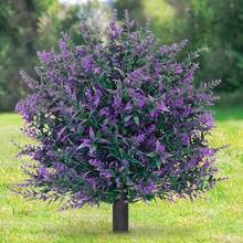 1 Buket Lavender Ungu dengan Set Batang Penyangga - Lavender, Daisy, dan Bunga Eucalyptus Buatan yang Realistis, Tahan Sinar UV, Cocok untuk Dekorasi Luar Ruangan Musim Semi/Panas, Teras, Patio, Balkon, Dekorasi Taman, Dekorasi Musim Gugur - MultiWarna - View 6