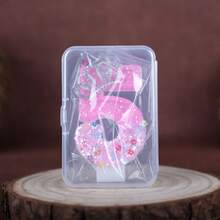 1PC 0-9 Number Birthday Candle Plum Blossom Rhinestone Crown Accessory Creative Handmade Birthday Candle Atmosphere Theme Party Birthday Party Cake Decoration Birthday Number Candle - View 5