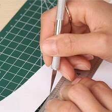 suli Non-Slip Craft Engraving Knife Set Metal Handle Sculpture Cutter With Spare Blades Practical Hand Tool For DIY Leather Paper - Multicolor - View 4