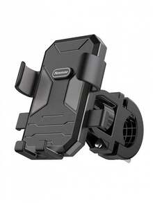 Newmine ZJM1 Phone Holder: Easy To Install, With Locking Function, Gravity Linkage Claw, Golden Triangle Structure, 360° Adjustable, Thickened Soft Pad For Anti-Slip, Black. - Black - View 1
