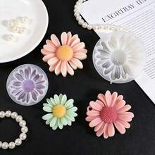 4-Piece Daisy And Sunflower Decorative Mold, DIY Scented Candle, DIY Craft Plaster Decorative Mold, Handmade Soap, Diffuser Stone Silicone Mold - 4pcs - Small Size With Holes - View 5