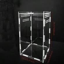High Transparency Leak-Proof Acrylic Breeding Box, Suitable For Snakes And Lizards - Easy To Clean, Breathable Design, Convenient For Pet Care And Observation, Rectangular - Clear - View 5
