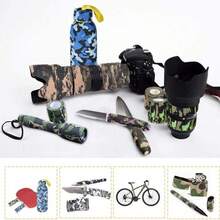 Camouflage Protective Tape, Self-Adhesive Elastic Multi-Purpose Camouflage Fabric Tape, Suitable For Outdoor, Hunting And Tactical Equipment Wrapping - Multicolor - View 5