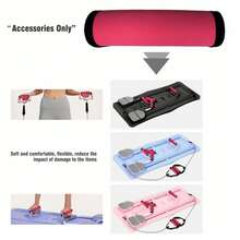 Funda protectora de agarre cómodo para la serie de tablas de Pilates - Antideslizante para mayor comodidad de transporte, plegable y portátil (Cuadrado rosa) - Rosa - Ver 6