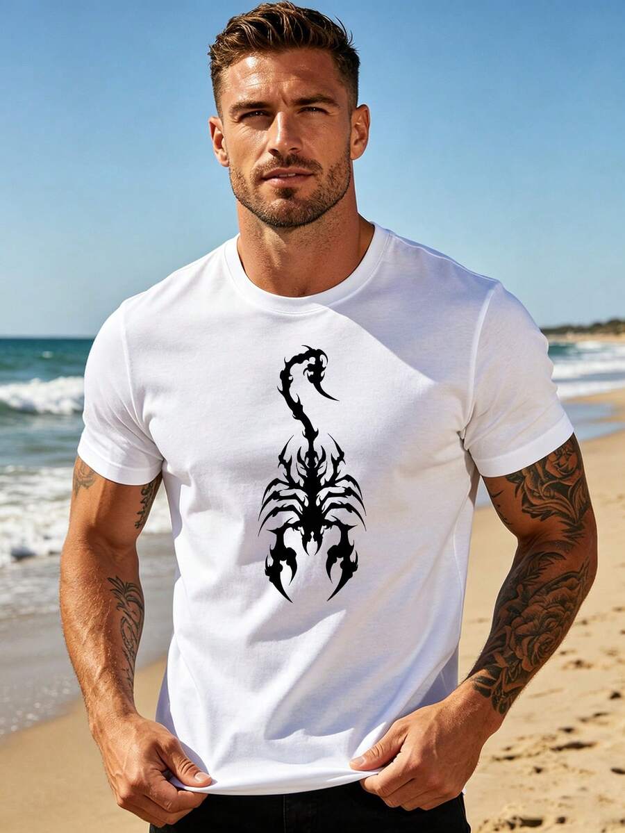 T-Shirts Hommes - Blanc - Voir 1